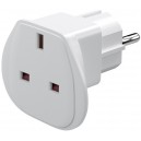 Adaptateur de voyage UK vers EU, blanc