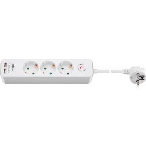 Bloc Multiprise 3 Prises avec Interrupteur et USB