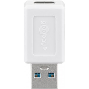 USB 3.0 SuperSpeed ​​Adaptateur USB-A à USB-C™, blanc