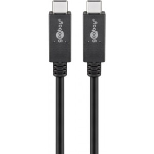 Câble USB-C™, USB 3.2 Gen 2x2, USB-PD, 5A, 1 m, Noir
