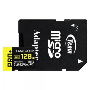 TEAM GROUP PRO+ micro SDXC 128GB (U3 V30 A2)